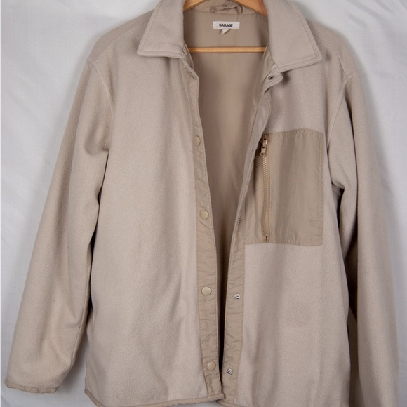 Garage Beige fleece Jacket - Picture 1 of 5